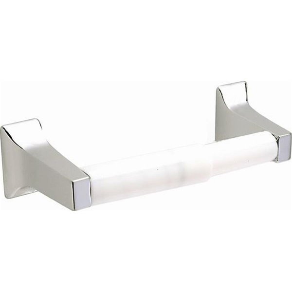 Pamex Corona Collection Surface Paper Holder with White RollerBright Chrome BC3CP41